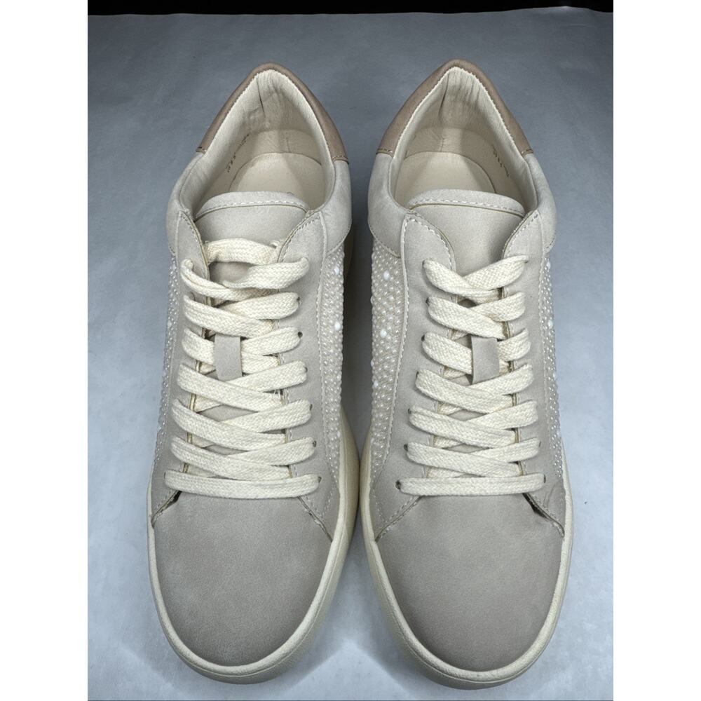 Oasis Society Berne Pearl Studded Sneaker‎ Taupe 8.5 Comfort Cushion